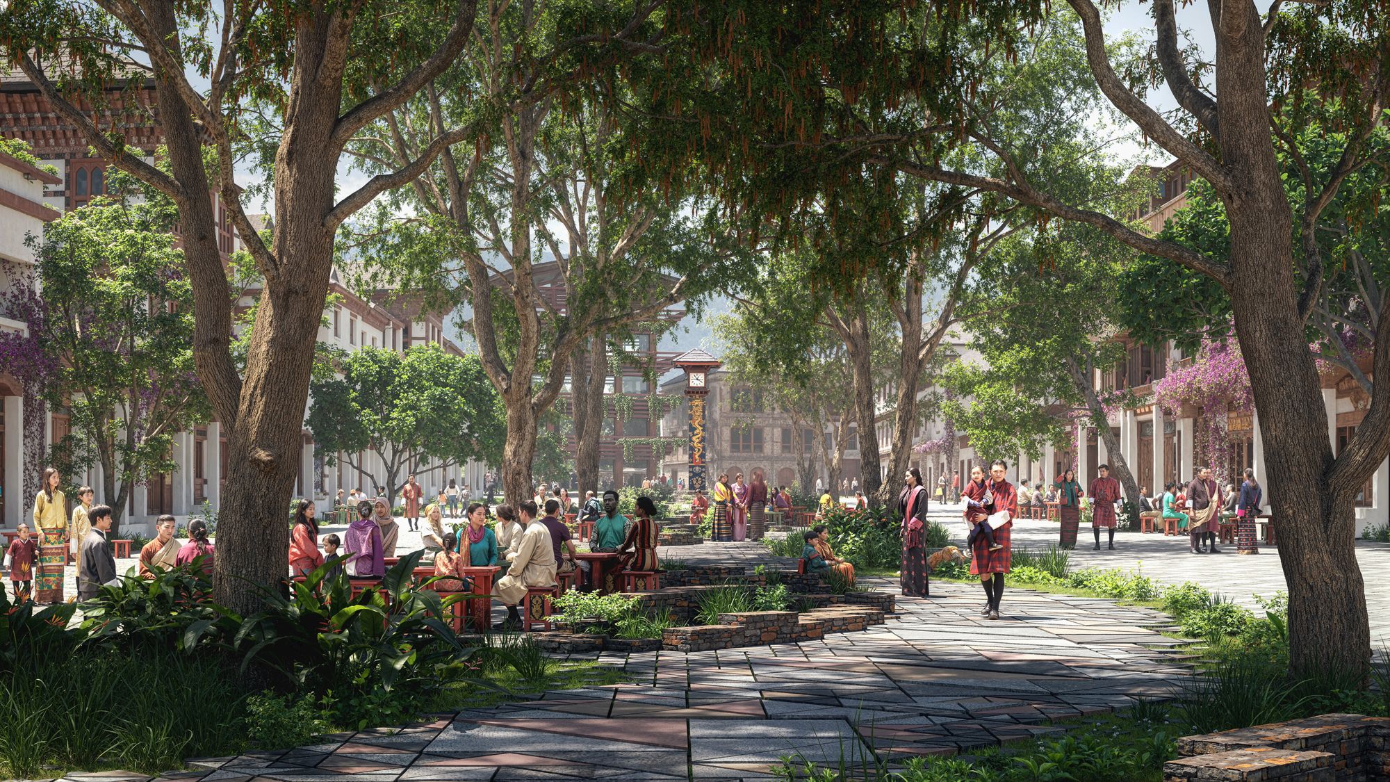 Old Town Culinary Street, artist's impression